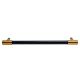 Black Golden Large Cylinder Glass Door Handles